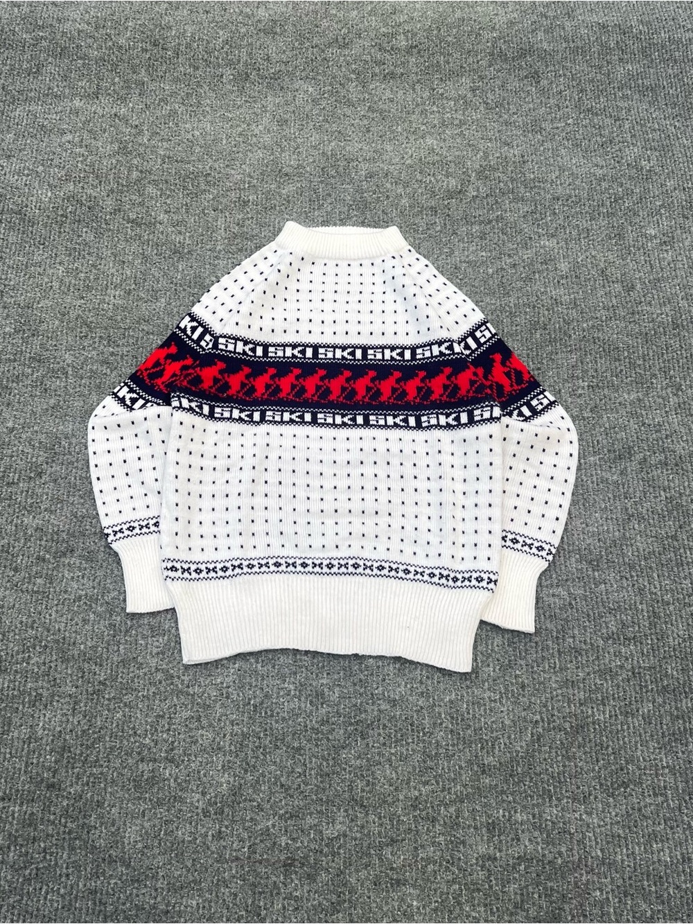 Vintage 70s Ski Pattern Sweater